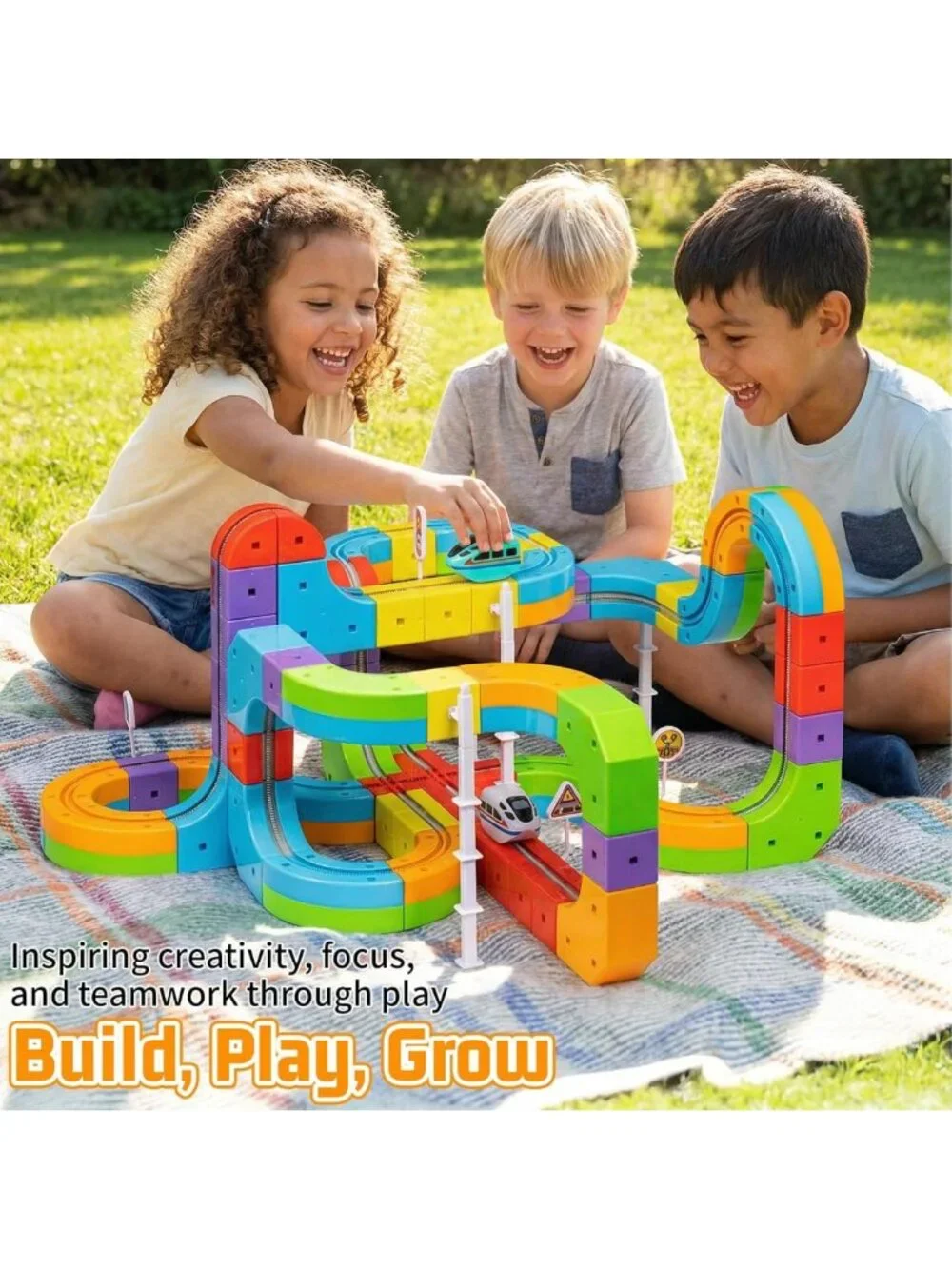 88-Piece Electric Train Set with Race Track for Kids Ages 3-8 - Fun & Engaging!